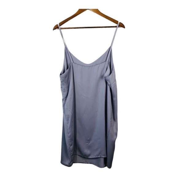 Elysian Purple Satin Mid Length Slip Dress Nightie Size XL - Picture 2 of 6